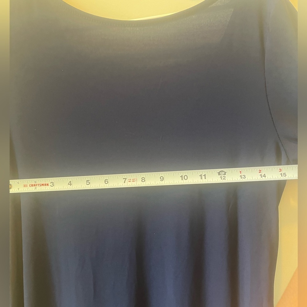 MARINA Navy Blue Long Sleeve Dress - Picture 6 of 10